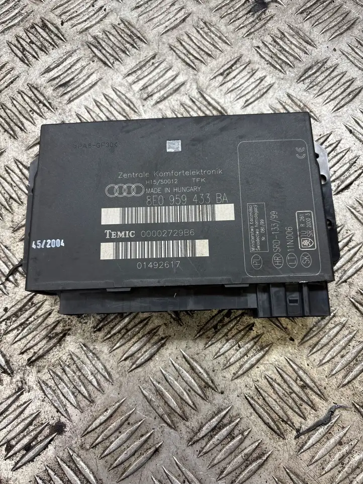 Audi A4 S4 B6 8E 8H (2000 - 2006) 8E0959433BA Модуль комфорта — фото 1