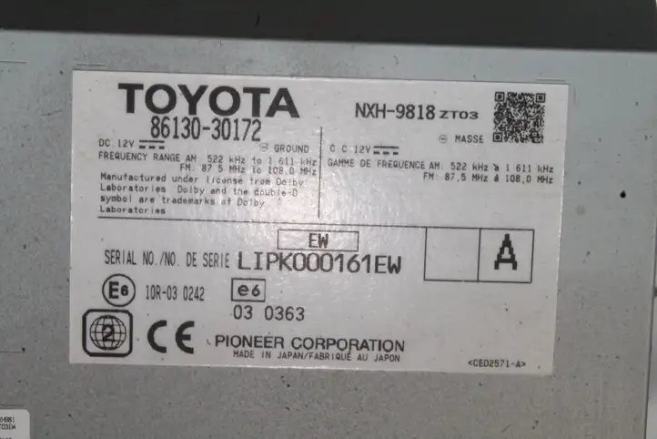 Lexus GS250 300 350 300h 450h (2011 - 2015) 8613030172 Магнитола / мультимедийная система — фото 6