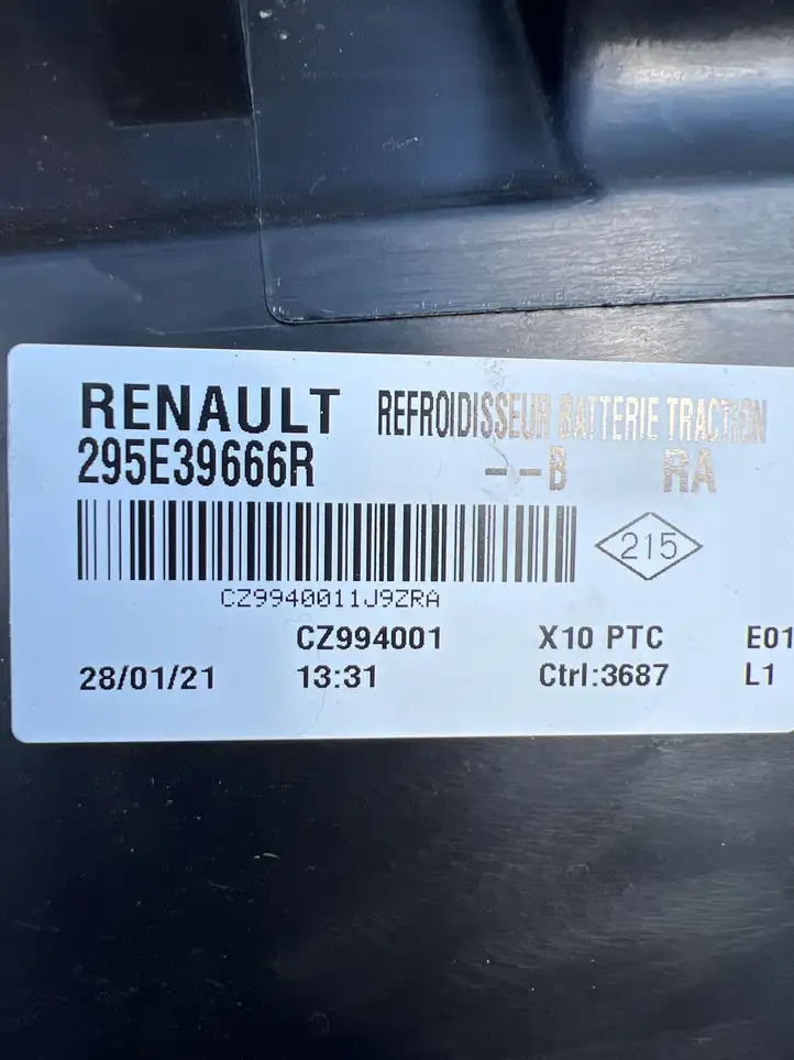 Renault Zoe (2012 - ) 295E39666R электрический вентилятор батареи автомобиля — фото 8