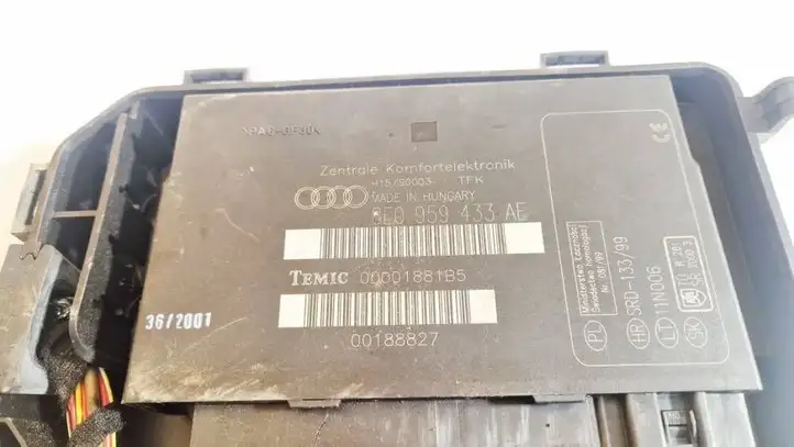 Audi A4 S4 B6 8E 8H (2000 - 2006) 8e0959433ae Модуль комфорта — фото 2