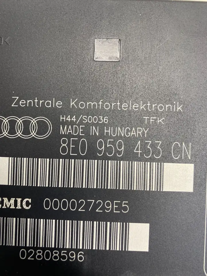 Audi A4 S4 B7 8E 8H (2004 - 2009) 8E0959433CN Модуль комфорта — фото 3