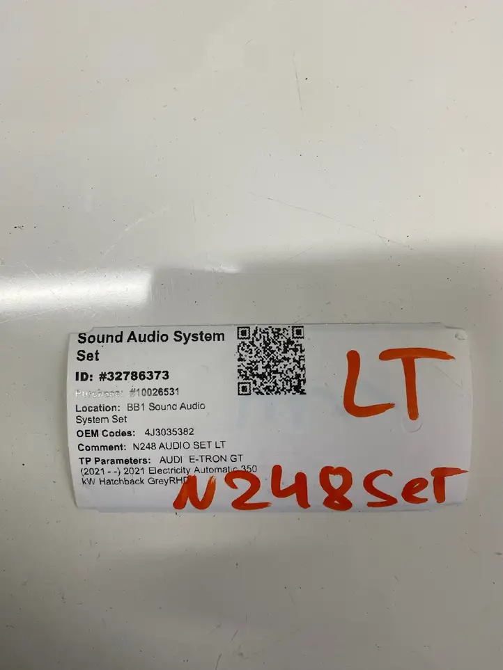 Audi E-tron GT (2020 - ) 4J3035382 Комплект аудиосистемы — фото 4
