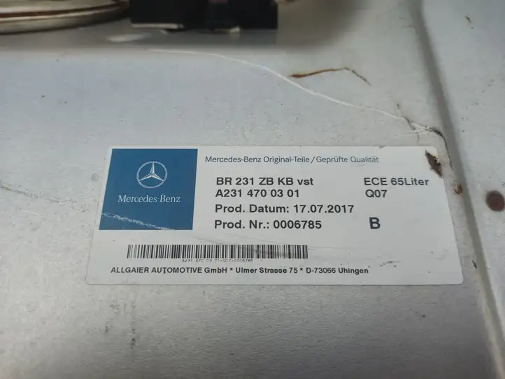 Mercedes-Benz SL R231 (2012 - 2019) A2314700301 Топливный бак — фото 2