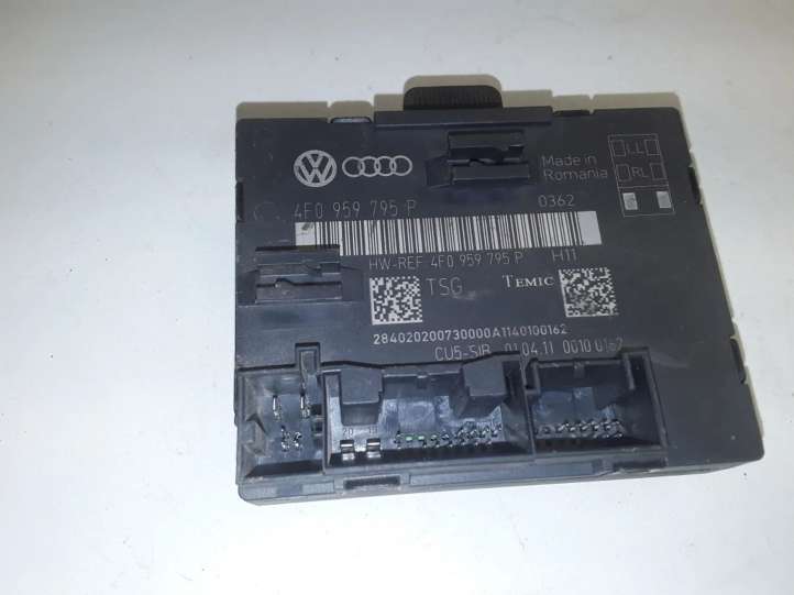 4F0959795P Audi A6 S6 C6 4F Durų elektronikos valdymo blokas