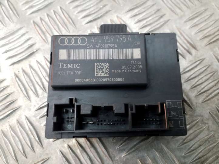 4F0959795A Audi A6 S6 C6 4F Centrinio užrakto valdymo blokas