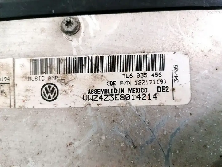 Volkswagen Touareg I (2002 - 2010) 7L6035456 Усилитель звука — фото 3