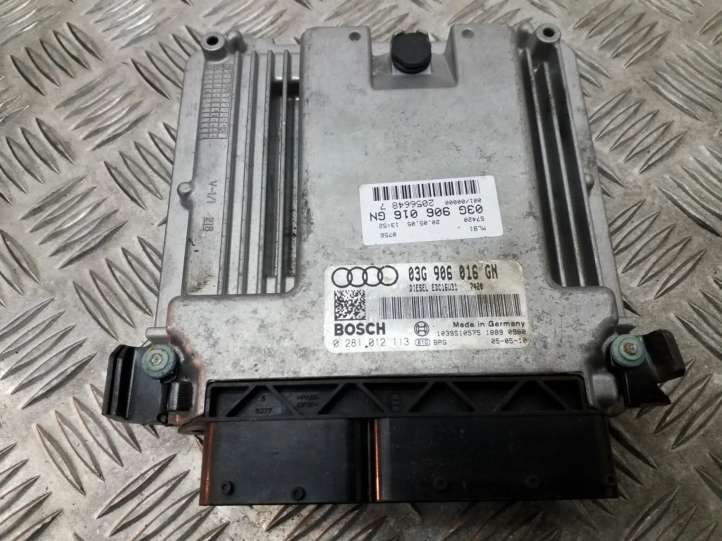 03G906016GN Audi A4 S4 B6 8E 8H Galios (ECU) modulis