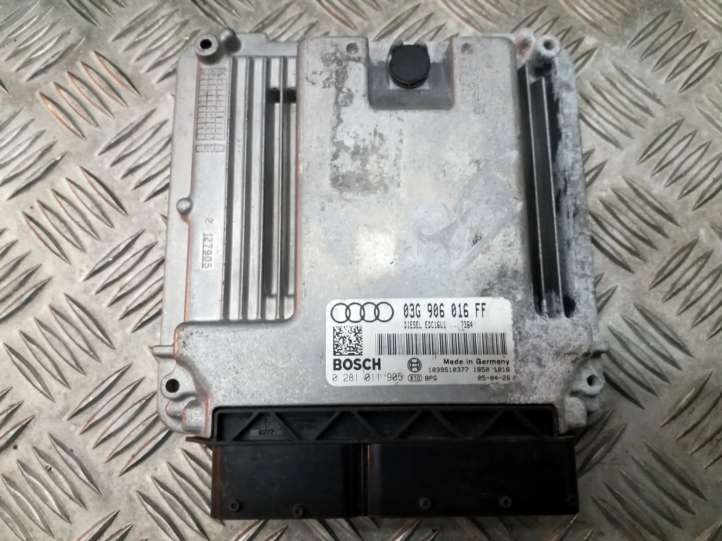 03G906016FF Audi A3 S3 A3 Sportback 8P Galios (ECU) modulis