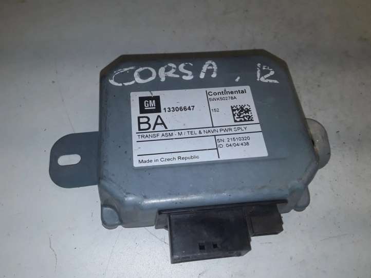 13306647 Opel Astra J Navigacijos (GPS) valdymo blokas