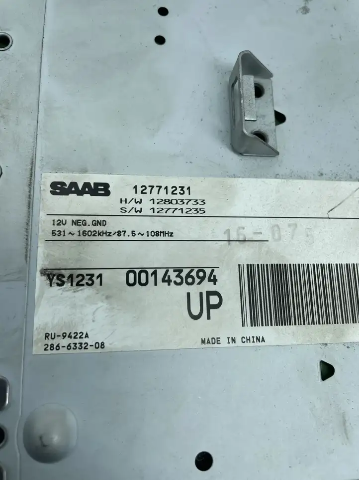 Saab 9-3 Ver2 (2003 - 2007) 12771231 Усилитель звука — фото 4