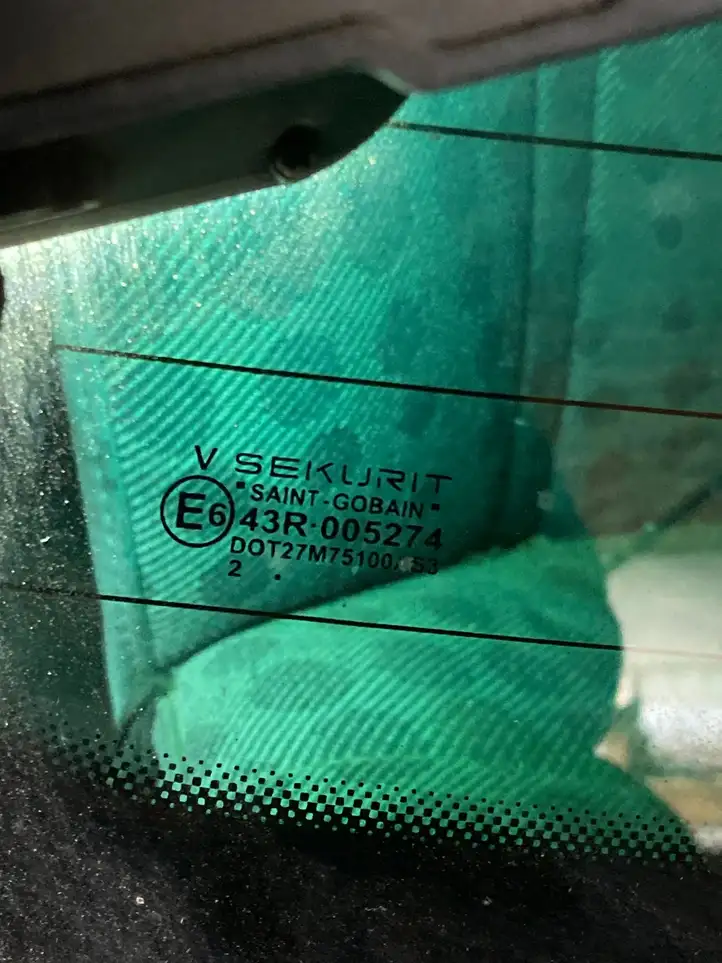 Volkswagen Touareg I (2002 - 2010) 7L6845211 Заднее стекло — фото 2