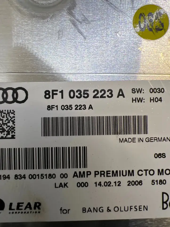Audi A5 8T 8F (2011 - 2016) 8F1035223A Усилитель звука — фото 5