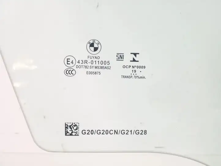 BMW 3 G20 G21 (2019 - ) 7432230 Стекло передней двери — фото 2