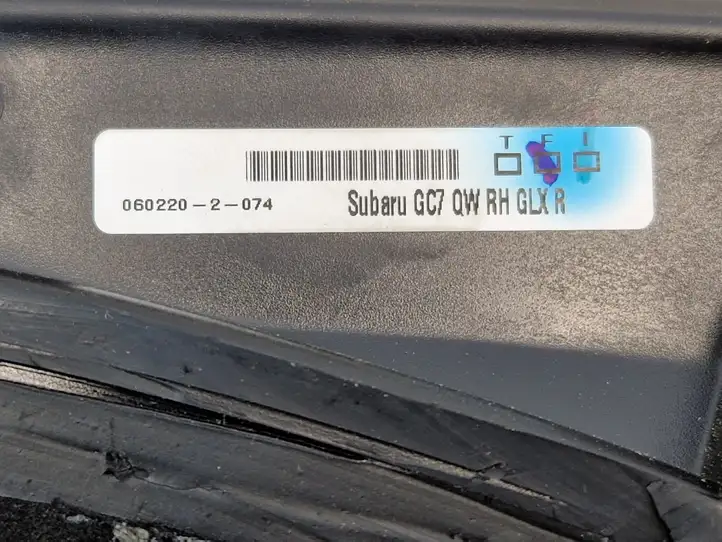 Subaru Outback (BT) (2019 - ) 0602202074 Заднее боковое стекло — фото 3