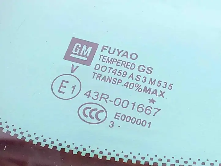 Opel Zafira C (2014 - 2016) 20957910 Заднее боковое стекло — фото 2
