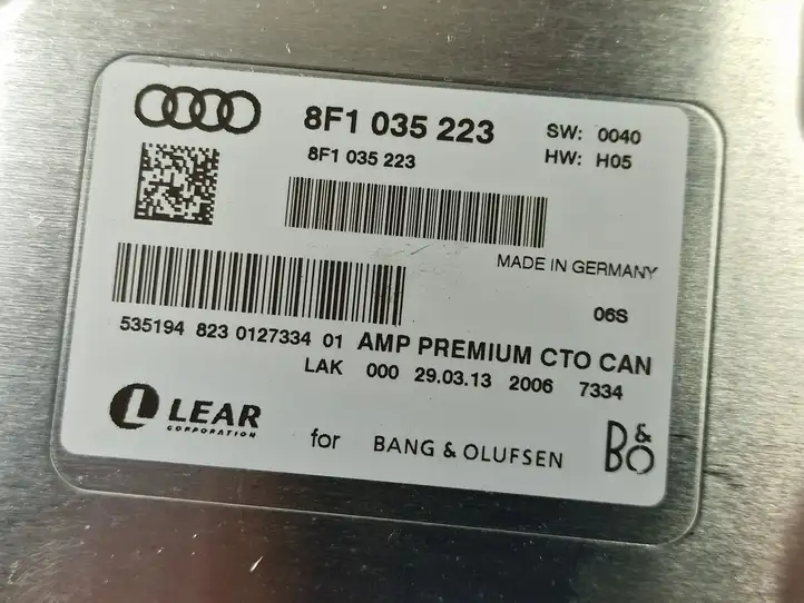Audi A5 8T 8F (2011 - 2016) 8F1035223 Усилитель звука — фото 8