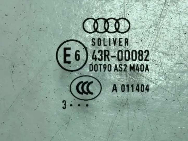 Audi A4 S4 B8 8K (2011 - 2015) E643R00082 Стекло задней двери — фото 3