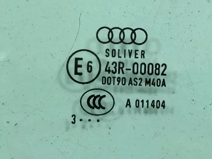 Audi A4 S4 B8 8K (2011 - 2015) E643R00082 Стекло задней двери — фото 3
