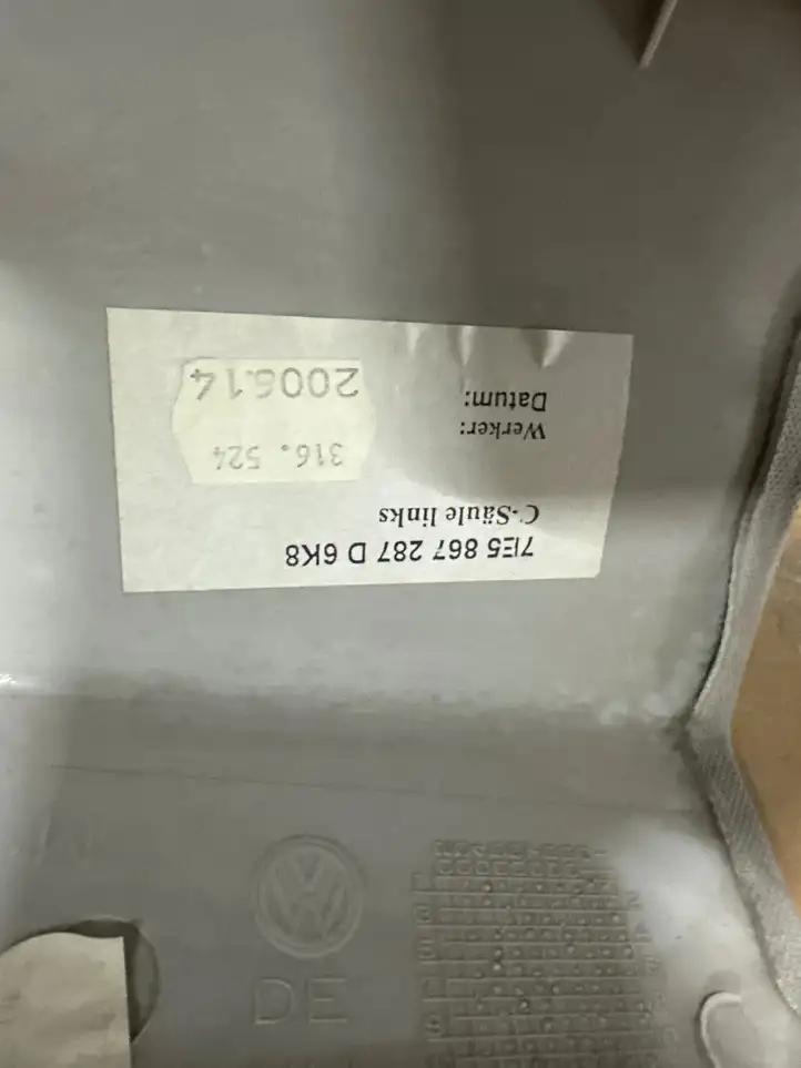 Volkswagen Transporter - Caravelle T6 (2015 - 2022) 7E5867287D Прочие детали салона — фото 4