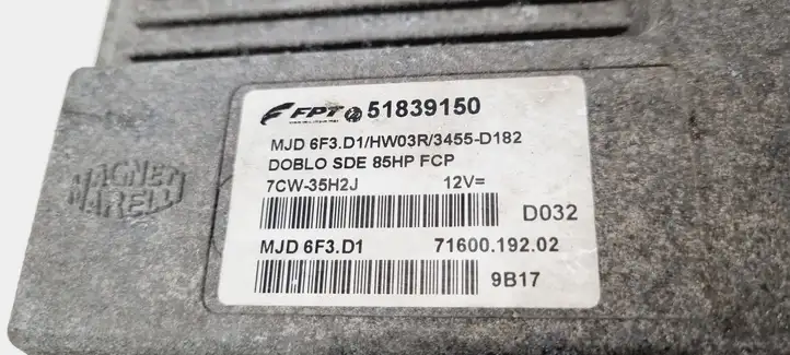 Fiat Doblo (2000 - 2009) 51839150 Комплект системы зажигания — фото 32