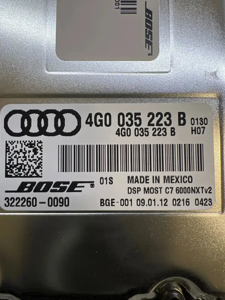 Audi A6 C7 (2011 - 2014) 4G0035223B Усилитель звука — фото 7