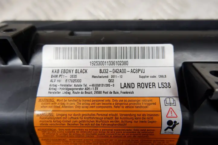 Land Rover Evoque I (2011 - 2015) BJ32042A00AC8PVJ Коленная подушка безопасности — фото 6