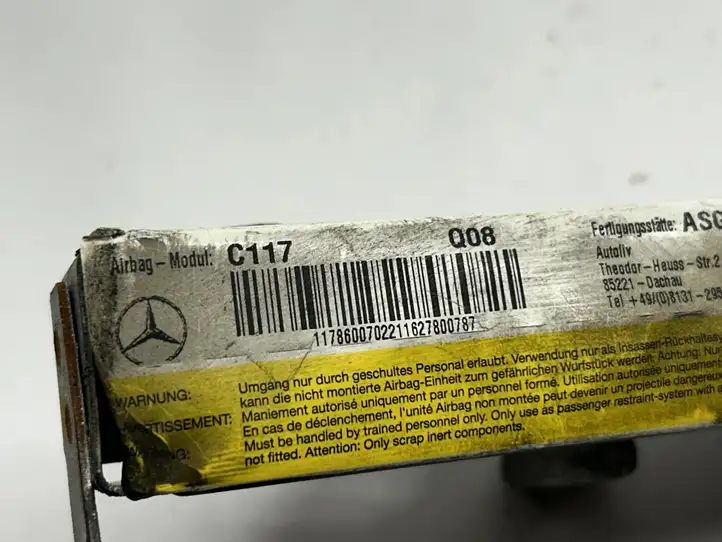 Mercedes-Benz CLA  C117,X117,W117 (2013 - 2019)  A2463001604 Боковая подушка безопастности( (крыша)