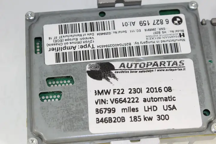 BMW 2 F22 F23 (2013 - 2017) 6827159 Усилитель звука — фото 4