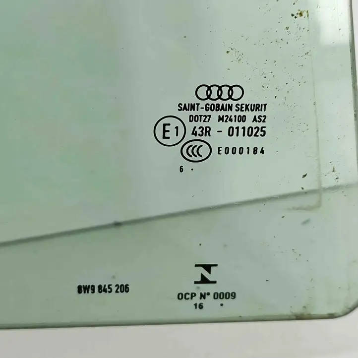 Audi A4 S4 B9 (2015 - 2019) 8W9845206 Стекло задней двери — фото 6