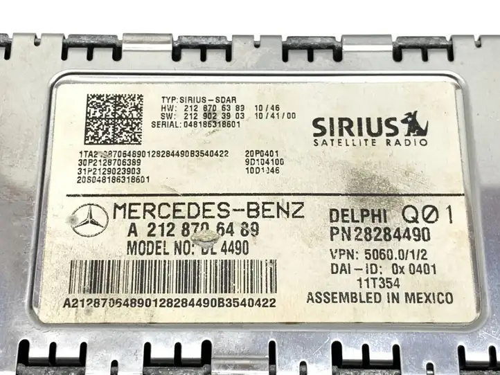 Mercedes-Benz E A207 (2010 - 2017) A2128706489 Усилитель антенны — фото 7
