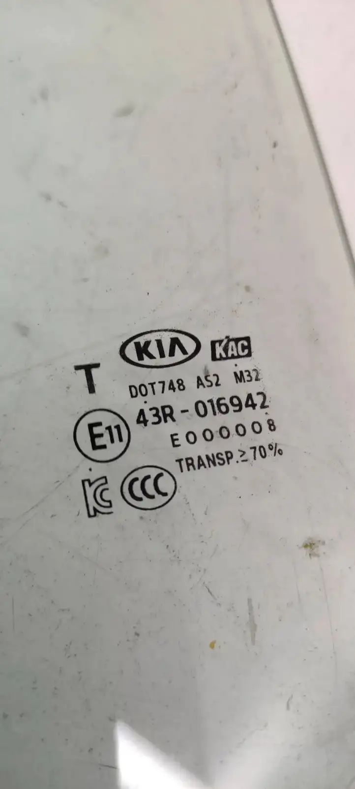 Kia Picanto (2017 - ) 43R016942 Стекло задней двери — фото 3