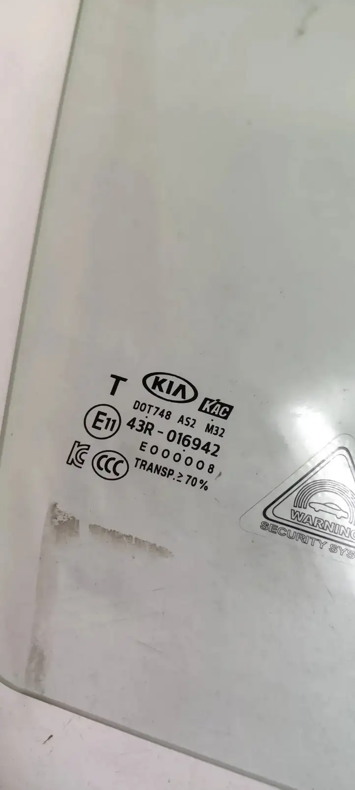 Kia Picanto (2017 - ) 43R016942 Стекло передней двери — фото 3