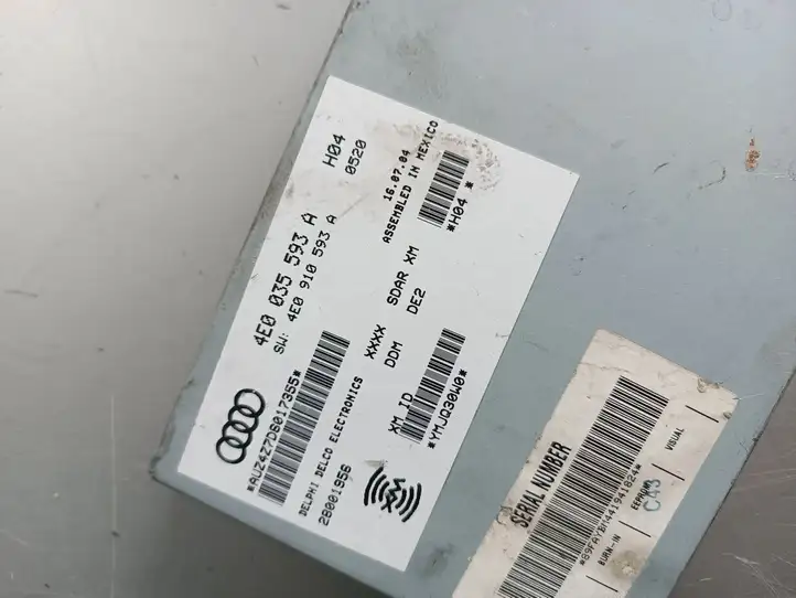Audi A8 S8 D3 4E (2005 - 2007) 4E0035593A Контроллер мультимедийной системы — фото 4