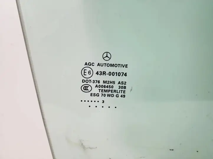 Mercedes-Benz ML W166 (2012 - 2017) A1667251410 Стекло передней двери — фото 2