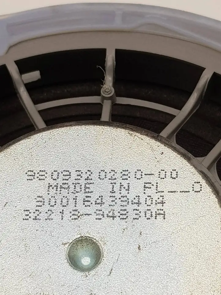 Peugeot 208 (2015 - 2019)  9809320280 Громкоговоритель (громкоговорители) в задних дверях