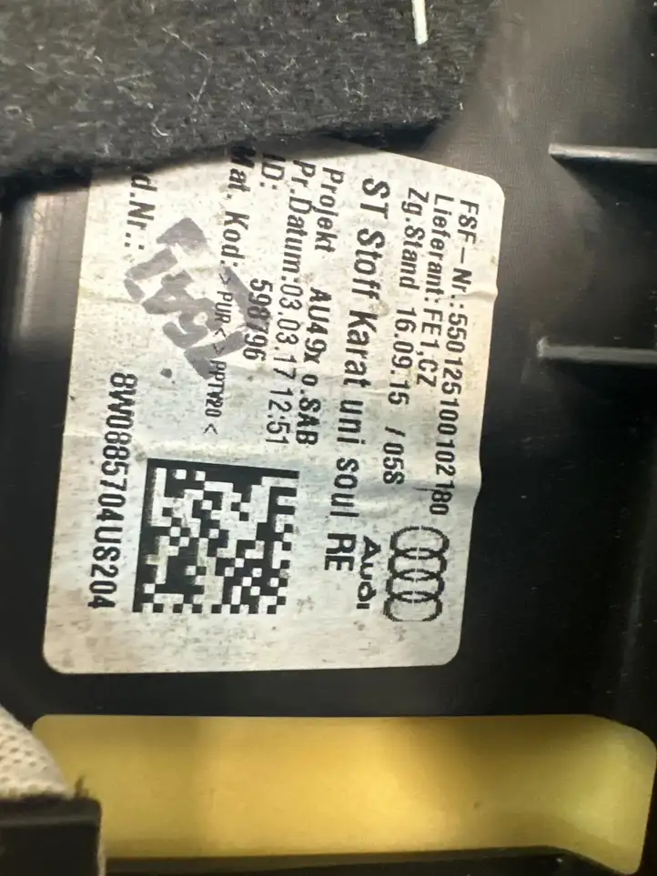 Audi A4 S4 B9 (2015 - 2019) 8W0885704 Прочие детали салона — фото 4