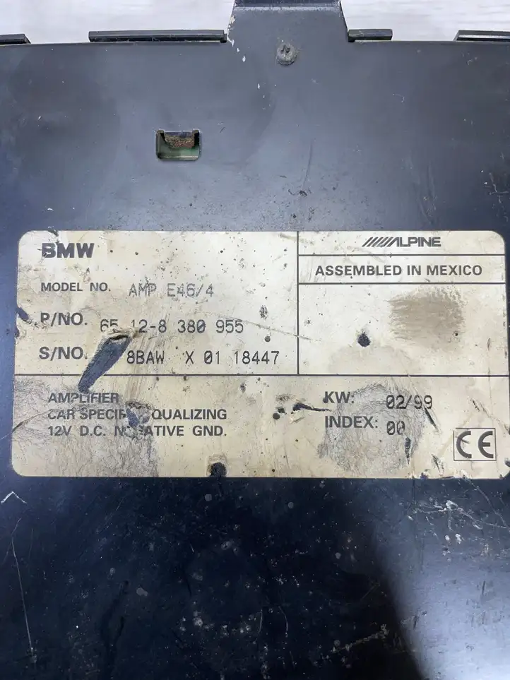 BMW 3 E46 (1998 - 2005) 8380955 Усилитель звука — фото 5