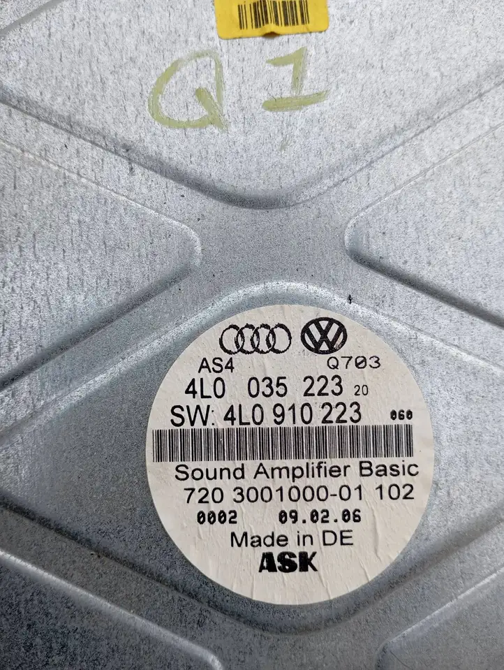 Audi Q7 4L (2005 - 2009) 4L0035223 Усилитель звука — фото 5