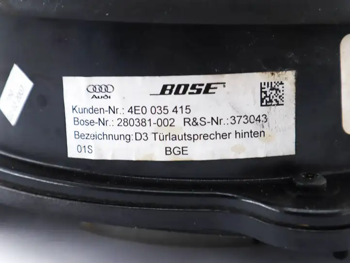 Audi A8 S8 D3 4E (2005 - 2007) 4E0035415 Динамики задних дверей — фото 2
