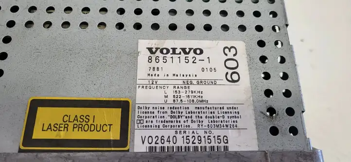 Volvo S60 (2000 - 2004) 86511521 Магнитола / мультимедийная система — фото 7
