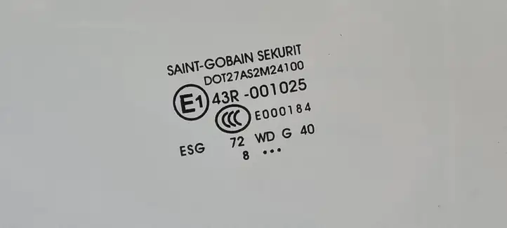 Volkswagen Crafter (2006 - 2016)  43R001025 Основное стекло передних дверей (четырехдверного автомобиля)