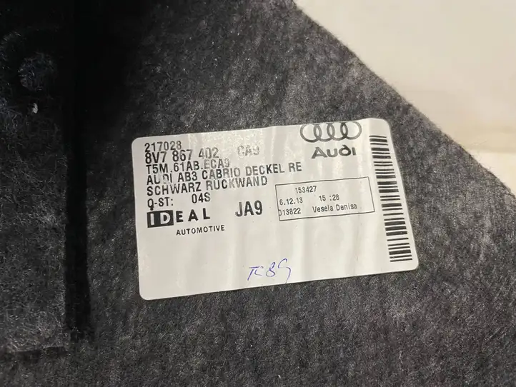Audi A3/S3 8V (2012 - 2016) 8V7867402 Прочие детали салона — фото 4