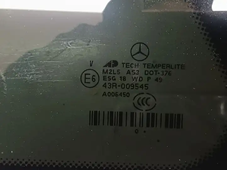 Mercedes-Benz GL X164 (2006 - 2012) 43R009545 Заднее боковое стекло — фото 2