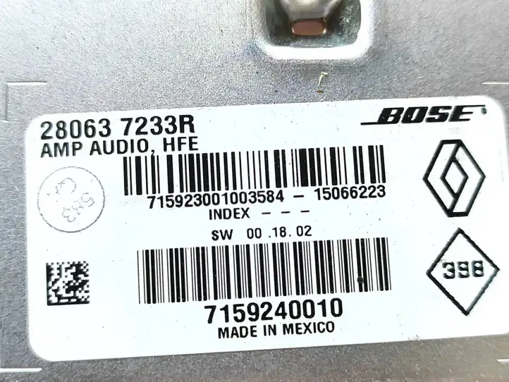 Renault Kadjar (2015 - 2018) 280637233R Усилитель звука — фото 3