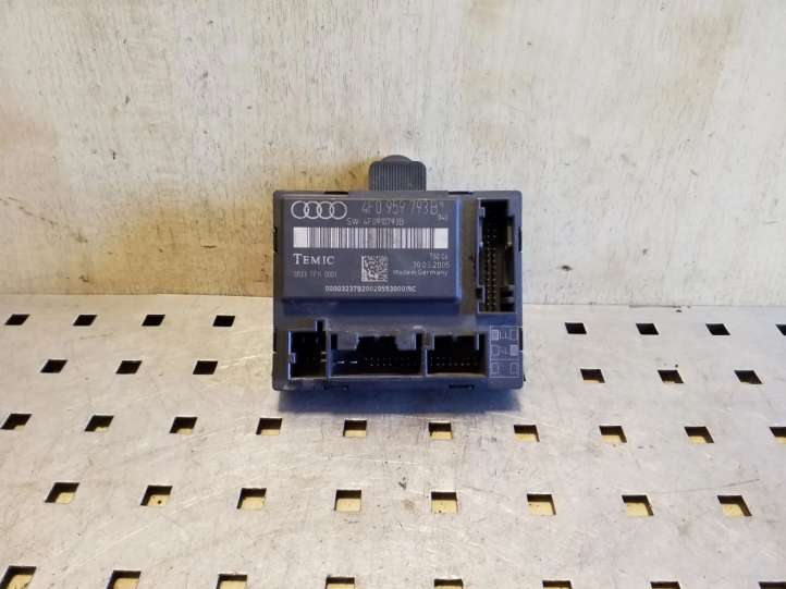 4F0959793B Audi A6 S6 C6 4F Durų elektronikos valdymo blokas