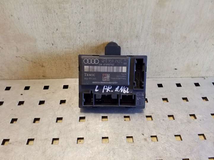 4F0959792C Audi A6 S6 C6 4F Durų elektronikos valdymo blokas