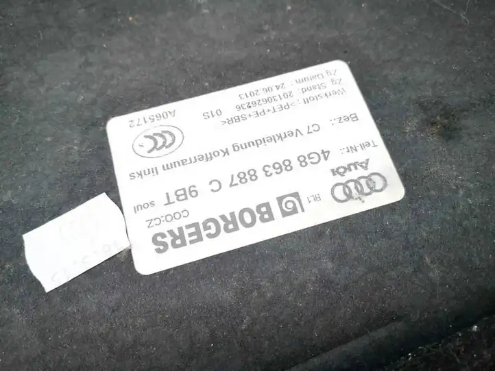 Audi A7 S7 4G (2014 - 2018) 4g8863887c Прочие детали салона — фото 3
