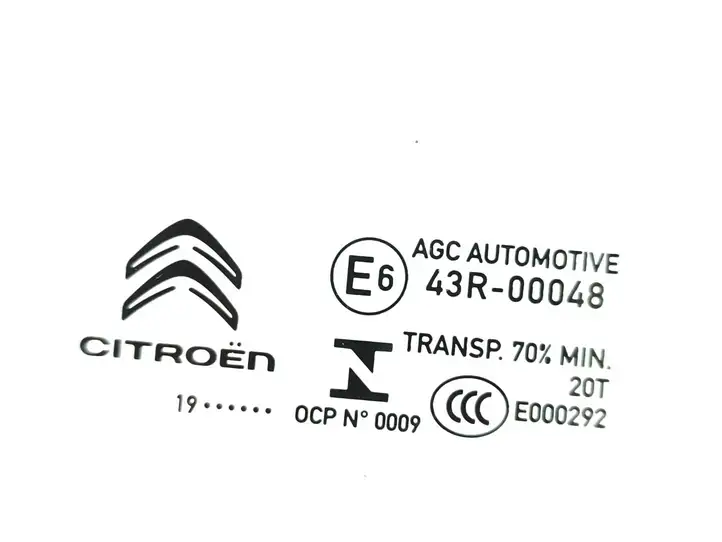 Citroen C3 (2016 - ) 43R00048 Стекло передней двери — фото 2