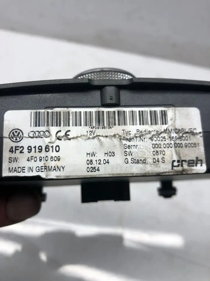 Audi A6 S6 C6 4F (2004 - 2008) 4F2919610 Контроллер мультимедийной системы — фото 6