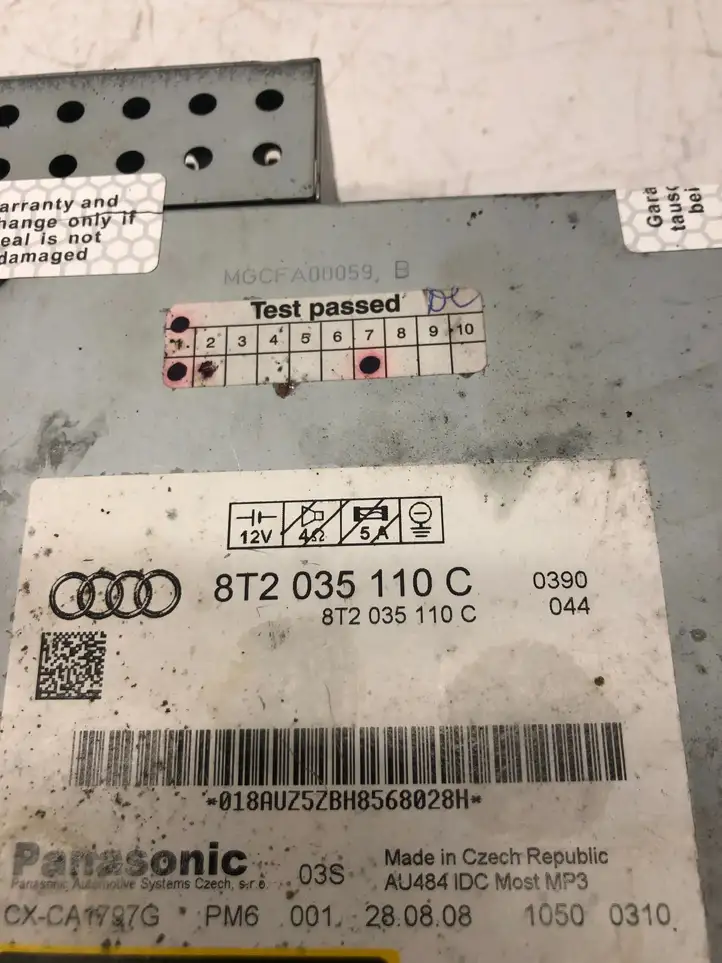 Audi A5 8T 8F (2007 - 2011) 8T2035110C CD/DVD чейнджер — фото 5